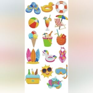 Colorful Summer-Themed Magnets